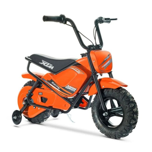 KIDS ELECTRIC 250W MINI DIRT BIKE MINI MOTO PIT SCRAMBLER BIKE 24V BATTERY HP108- Orange