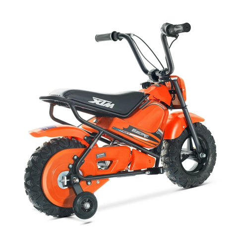 KIDS ELECTRIC 250W MINI DIRT BIKE MINI MOTO PIT SCRAMBLER BIKE 24V BATTERY HP108- Orange