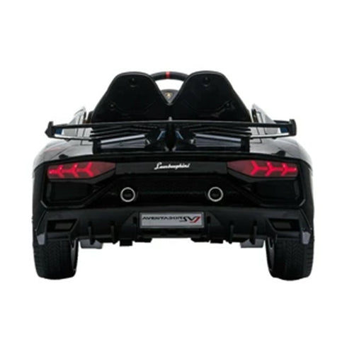 LAMBORGHINI SVJ FULLY LICENSED 12V CHILDRENS RIDE ON CAR WITH 2.4G PARENTAL REMOTE- BLACK