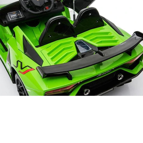 LAMBORGHINI SVJ FULLY LICENSED 12V CHILDRENS RIDE ON CAR WITH 2.4G PARENTAL REMOTE - GREEN