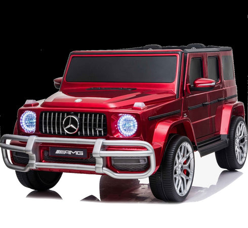 Licensed 4WD High Door Mercedes AMG G63 24V Ride On 2 SEATER Jeep - WINE RED
