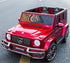 Licensed 4WD High Door Mercedes AMG G63 24V Ride On 2 SEATER Jeep - WINE RED
