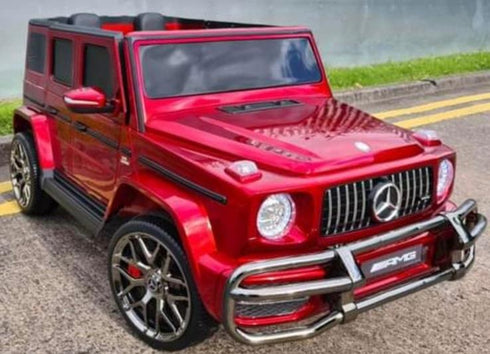 Licensed 4WD High Door Mercedes AMG G63 24V Ride On 2 SEATER Jeep - WINE RED