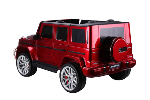 Licensed 4WD High Door Mercedes AMG G63 24V Ride On 2 SEATER Jeep - WINE RED