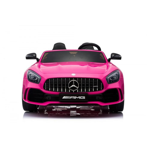 OFFICIAL LICENSED 24V KIDS ELECTRIC RIDE ON MERCEDES AMG GTR 4WD WITH PARENTAL REMOTE CONTROL - 2 SEATER MODEL Pink