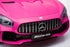 OFFICIAL LICENSED 24V KIDS ELECTRIC RIDE ON MERCEDES AMG GTR 4WD WITH PARENTAL REMOTE CONTROL - 2 SEATER MODEL Pink