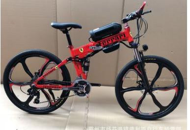 New Latest Electric bicycle e-bike foldable mountain bike 26" 36v 350w-RED