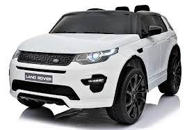 Fully Licensed Land Rover Discovery children's electric 12v ride on car with parental control- White