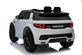 Fully Licensed Land Rover Discovery children's electric 12v ride on car with parental control- White