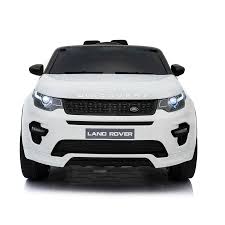 Fully Licensed Land Rover Discovery children's electric 12v ride on car with parental control- White