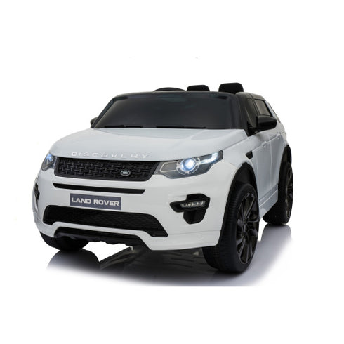 Fully Licensed Land Rover Discovery children's electric 12v ride on car with parental control- White