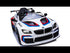 Licensed BMW M6 GT3 electric ride on car with EVA wheels and LEATHER seat upgrade- White