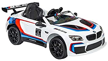 Licensed BMW M6 GT3 electric ride on car with EVA wheels and LEATHER seat upgrade- White
