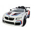 Licensed BMW M6 GT3 electric ride on car with EVA wheels and LEATHER seat upgrade- White
