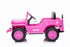 New 2022 Willys Jeep 4WD 12v single seat kids car - Pink