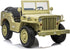 Willys Jeep 4WD 3 seater kids ride on jeep - Khaki green