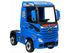 Licensed Mercedes Actros children's 24v ride on lorry with upgraded LEATHER seat, EVA RUBBER tyres, MP4 screen and has parental control- Blue