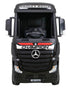 Licensed Mercedes Actros children's 24v ride on lorry with upgraded LEATHER seat, EVA RUBBER tyres, MP4 screen and has parental control- Black