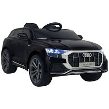Licensed 12V Audi Q8 Children's Battery Operated 12v Ride on SUV - Black