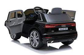 Licensed 12V Audi Q8 Children's Battery Operated 12v Ride on SUV - Black