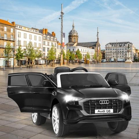 Licensed 12V Audi Q8 Children's Battery Operated 12v Ride on SUV - Black