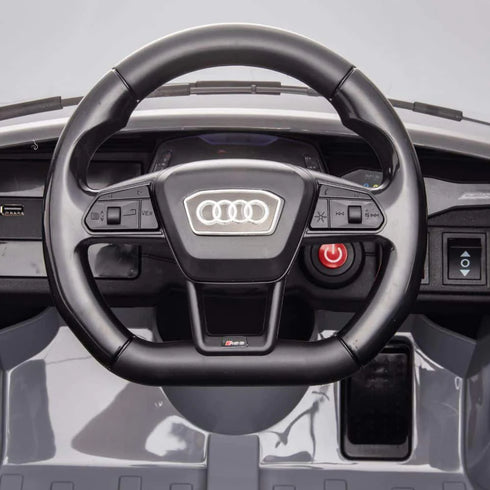 Audi RS6 Kids Ride on Sports Car with MP4 screen-Grey