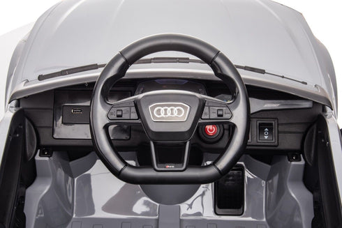 Audi RS6 Kids Ride on Sports Car with MP4 screen-Grey