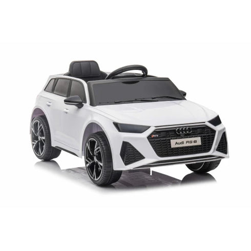 Audi RS6 Kids Ride on Sports Car with MP4 screen-White
