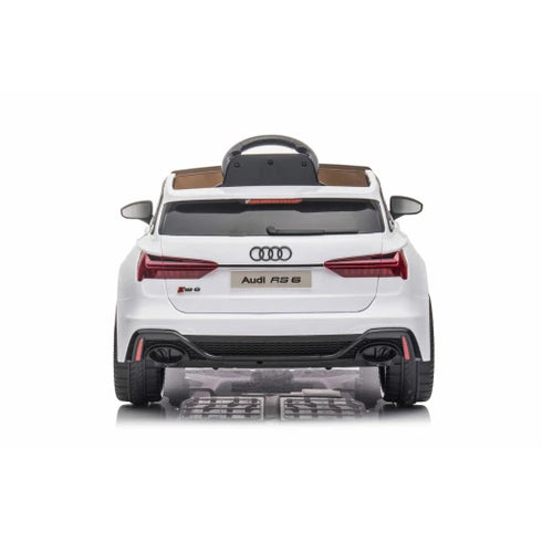Audi RS6 Kids Ride on Sports Car with MP4 screen-White