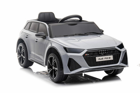 Audi RS6 Kids Ride on Sports Car with MP4 screen-Grey