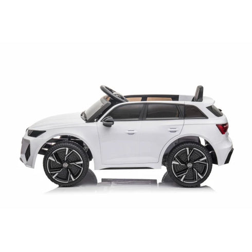 Audi RS6 Kids Ride on Sports Car with MP4 screen-White
