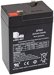 2 x 6v4ah (12v) lead acid kids car battery set