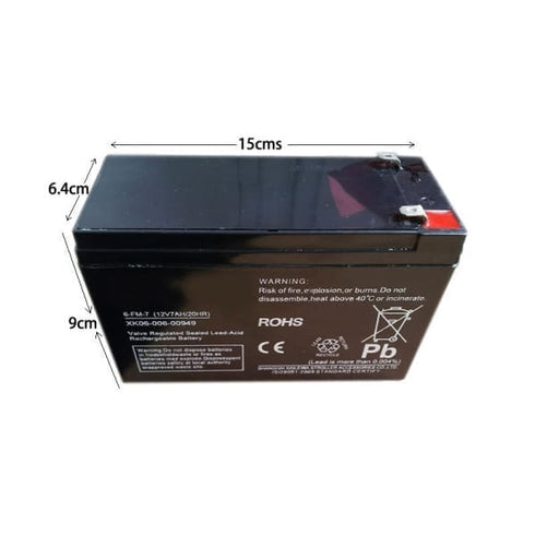 12v 7ah replacement battery for kids ride on car.
