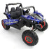 Renegade UTV-MX Buggy Style 24V 4WD Kids Electric Ride On With EVA Tyres, LEATHER seats and MP4 screen - Blue spider-man