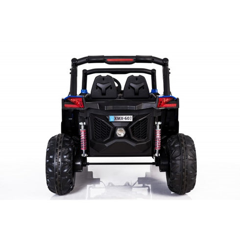 Renegade UTV-MX Buggy Style 24V 4WD Kids Electric Ride On With EVA Tyres, LEATHER seats and MP4 screen - Blue spider-man