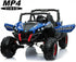 Renegade UTV-MX Buggy Style 24V 4WD Kids Electric Ride On With EVA Tyres, LEATHER seats and MP4 screen - Blue spider-man