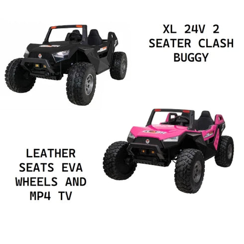 Clash Buggy 24v Extra Large 2 Seater Ride on- Black