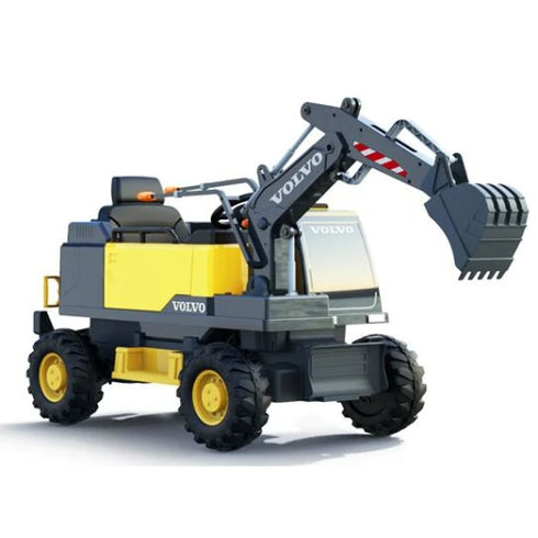 Volvo Kids Ride on Excavator 12V With Leather Seat and Eva Wheels and Parental Remote