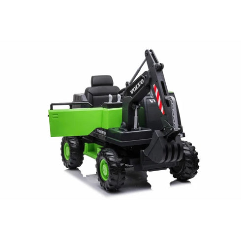 Volvo Kids Ride on Excavator 12V With Leather Seat and Eva Wheels and Parental Remote
