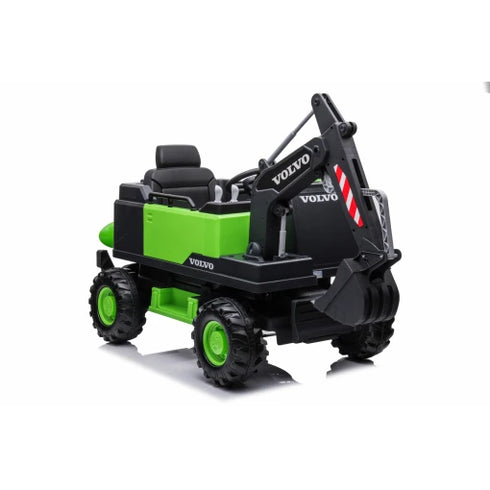 Volvo Kids Ride on Excavator 12V With Leather Seat and Eva Wheels and Parental Remote