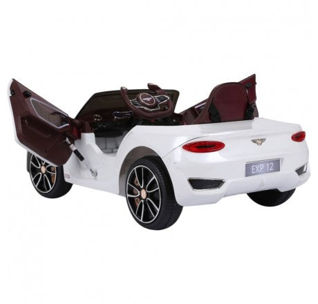 Licensed Bentley GT EXP12 12V Kids Electric Ride On Car - White
