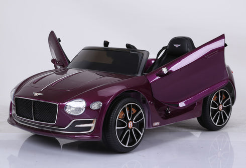 Licensed Bentley GT EXP12 12V Kids Electric Ride On Car - Purple