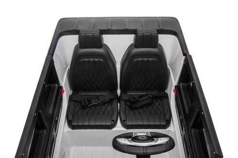 Licensed 4WD High Door Mercedes AMG G63 24V Ride On 2 SEATER Jeep - WHITE