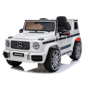 Licensed Mercedes Benz G63 AMG 12V Battery Electric Ride on car - White