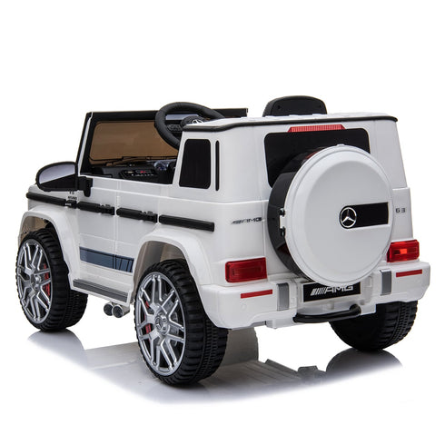 Licensed Mercedes Benz G63 AMG 12V Battery Electric Ride on car - White