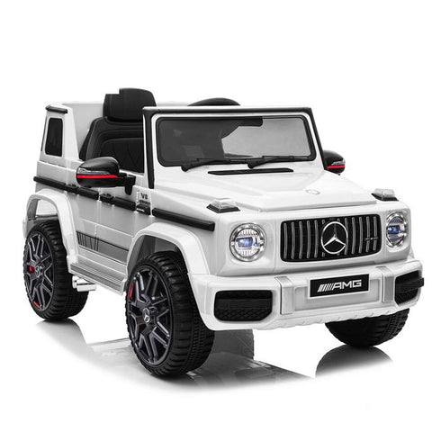 Licensed Mercedes Benz G63 AMG 12V Battery Electric Ride on car - White