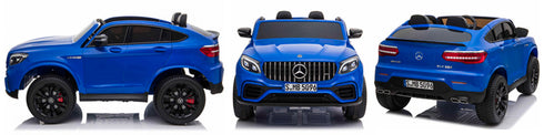 Licensed Mercedes AMG GLC63 S Coupe 24V* 4WD 2 Seater Children's Ride On Car - BLUE