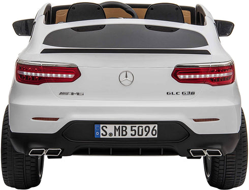 Licensed Mercedes AMG GLC63 S Coupe 24V* 4WD 2 Seater Children's Ride On Car - WHITE