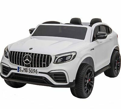 Licensed Mercedes AMG GLC63 S Coupe 24V* 4WD 2 Seater Children's Ride On Car - WHITE