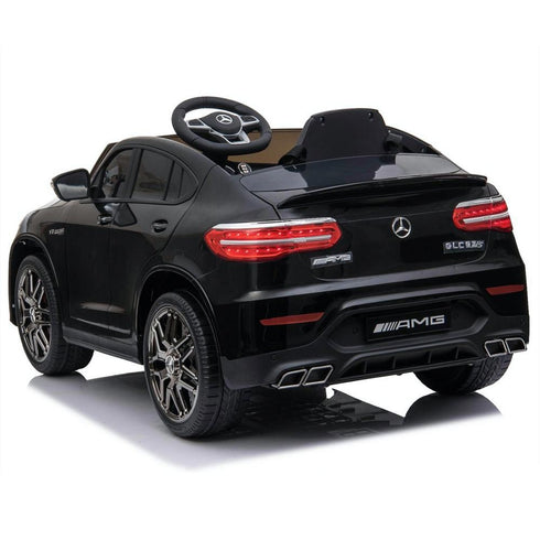 Mercedes GLC 63S AMG Ride On Car coupe 12V with LEATHER seat, EVA tyres and MP4 - Black
